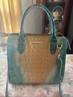 BRAHMIN Small Caroline Ocean Ombre Melbourne - Genuine Leather